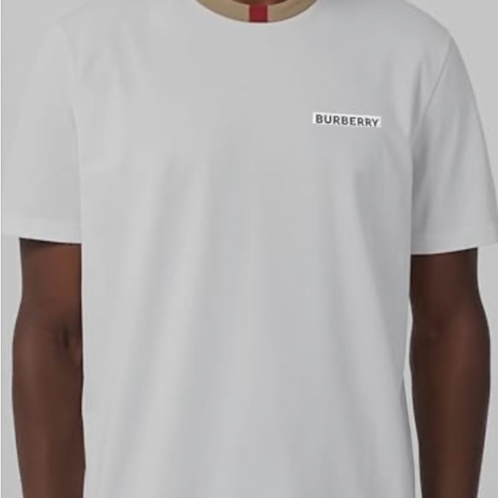 Burberry White Short Sleeve Tee